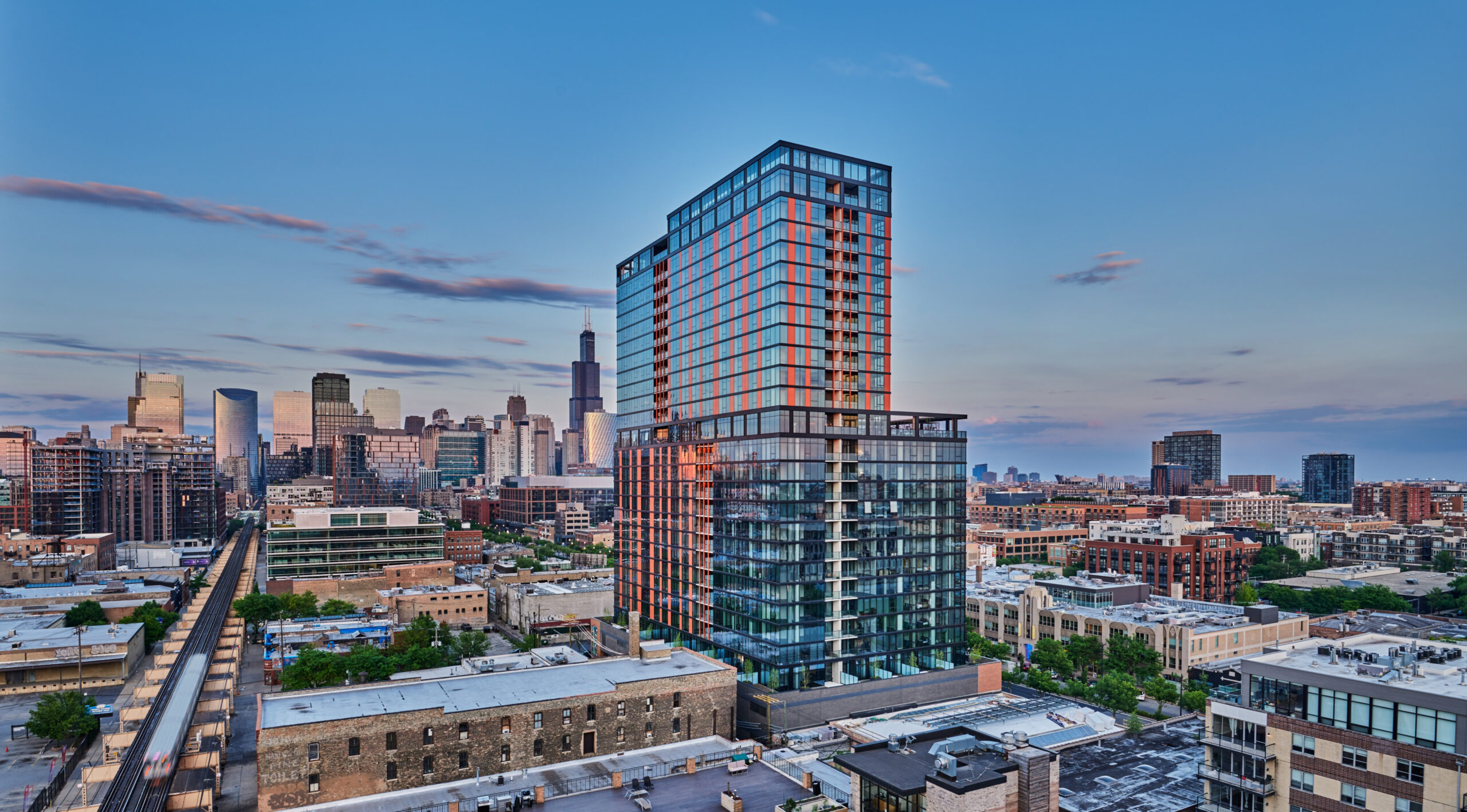 Fulbrix building looking South East over the city